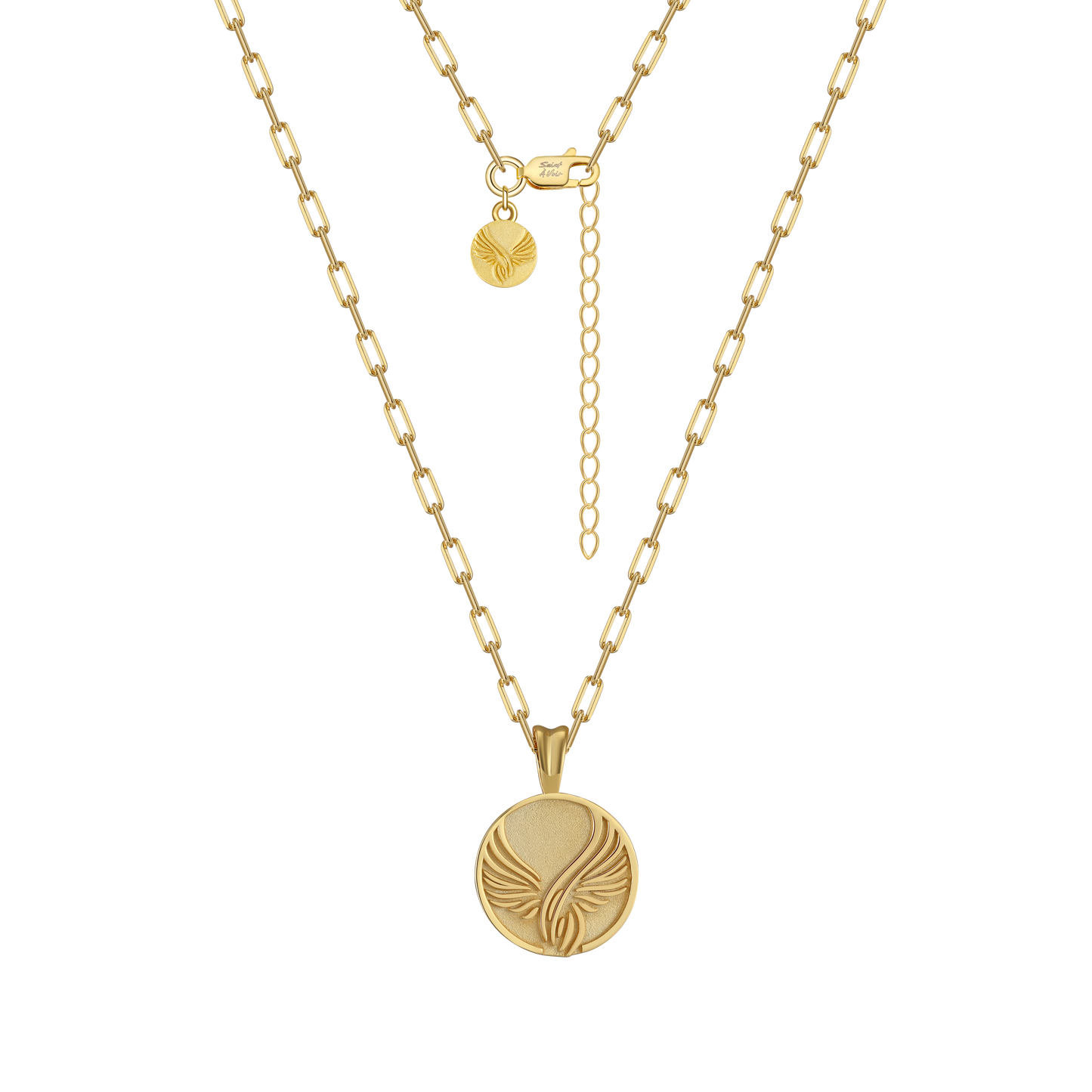 Angel Wings Pendant Necklace | Gold