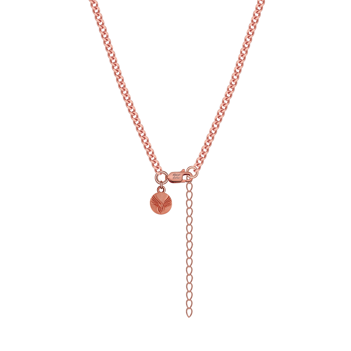 Thin Rose Gold Curb Chain Necklace