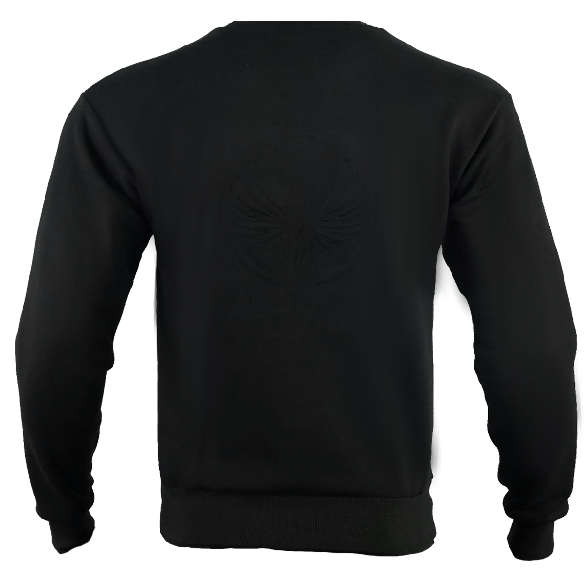 Men's Black Sweatshirt Jumper | Cotton Fleece | Smart/Casual