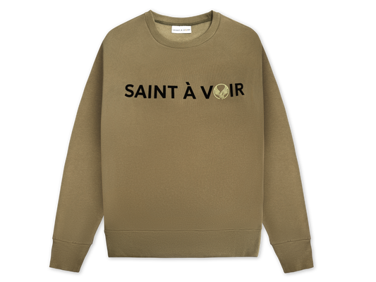 Saint À Voir Signature Forest Green Crewneck