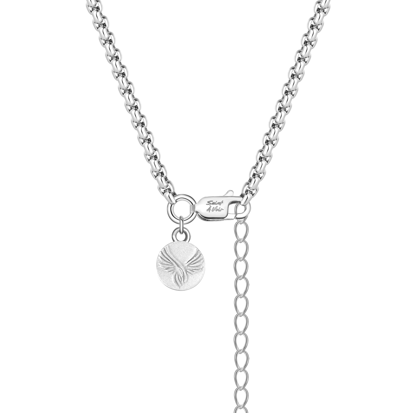 Tag Pendant Necklace | Silver